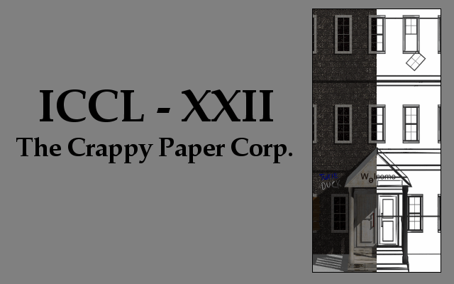 XXII - The Crappy Paper Corp.