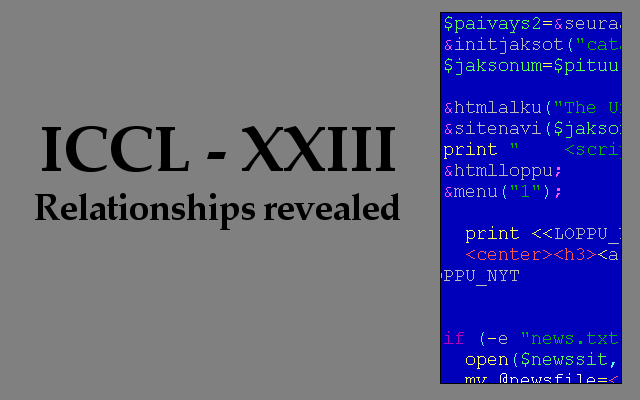 XXIII - Relationships revealed